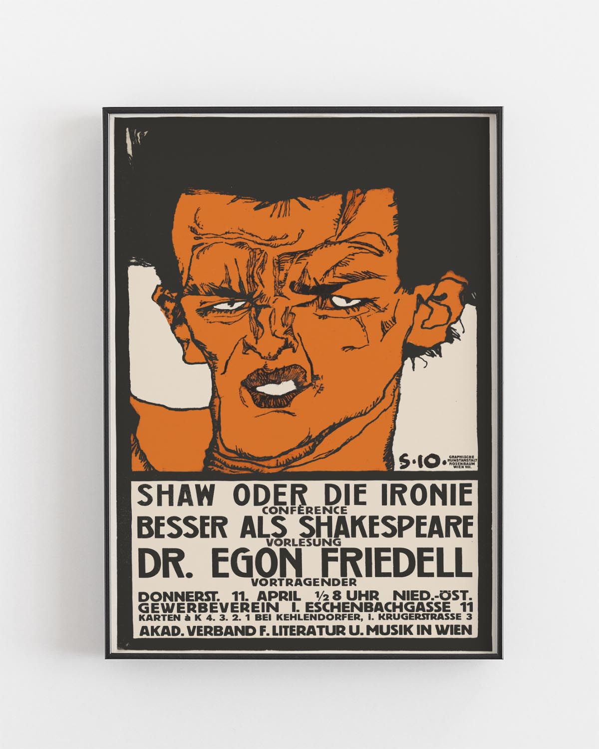 Egon Schiele - Shaw oder die Ironie