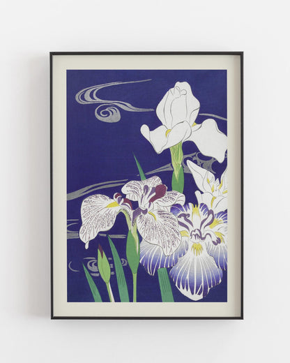 Kogyo Tsukioka - irises print